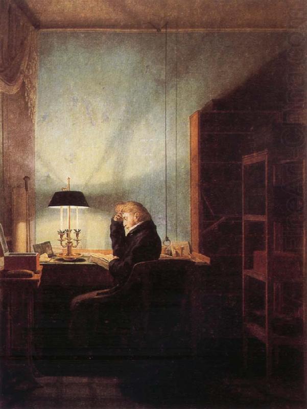 Reader by Lamplight, Georg Friedrich Kersting